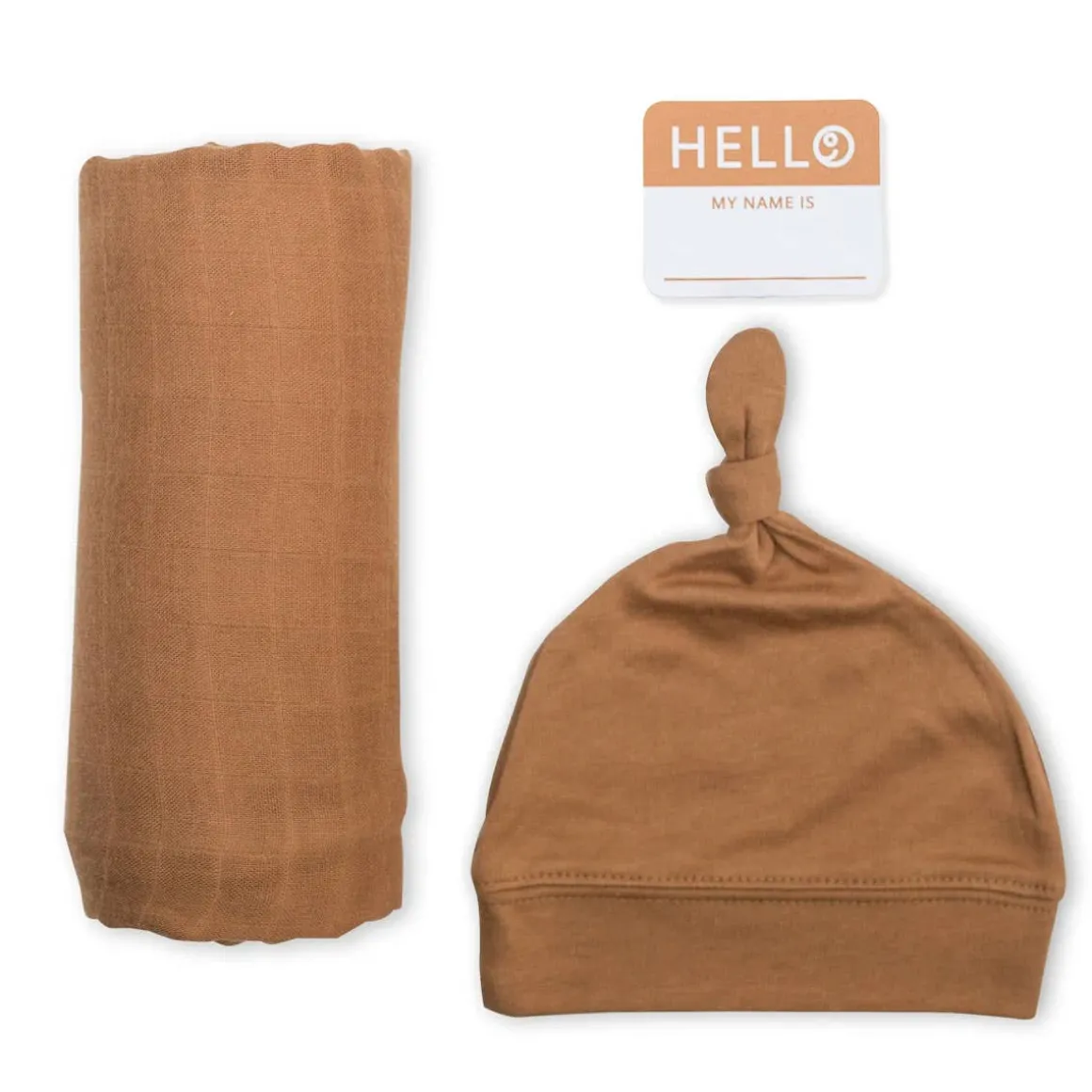 Hello World Blanket & Knotted Hat