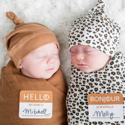 Hello World Blanket & Knotted Hat