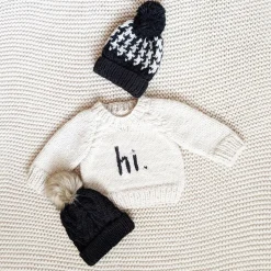 hi. Crew Neck Sweater