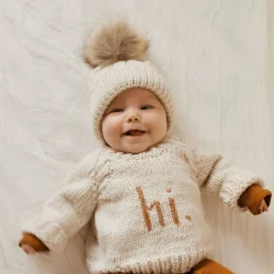 hi. Crew Neck Sweater