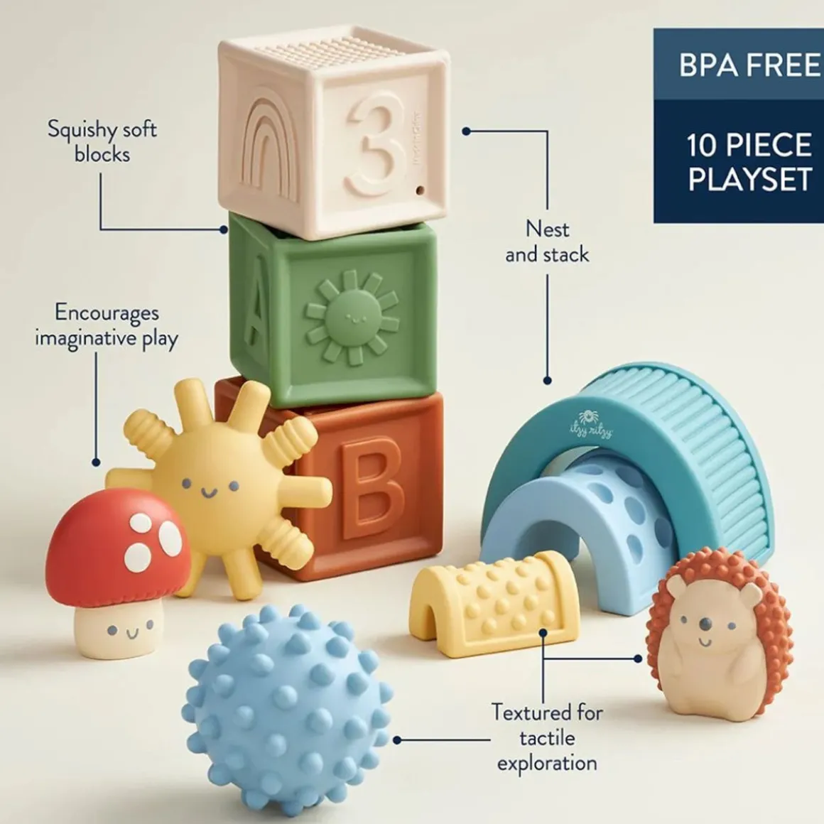 Itzy Blocks Sensory Blocks Set