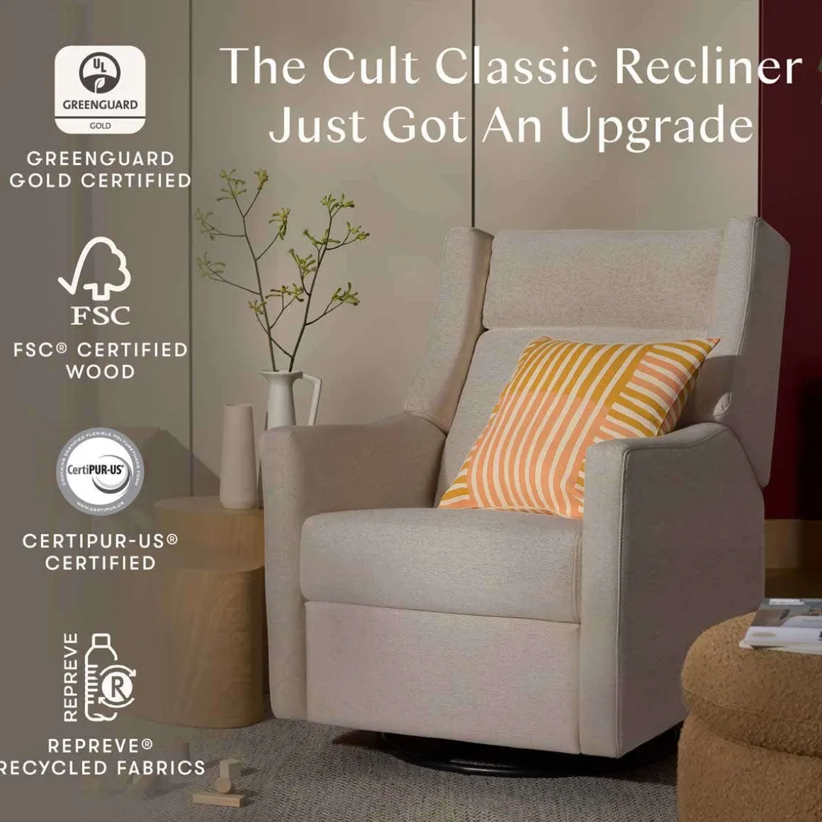Kiwi Plus Power Glider Recliner with Power Headrest (Eco-Performance)