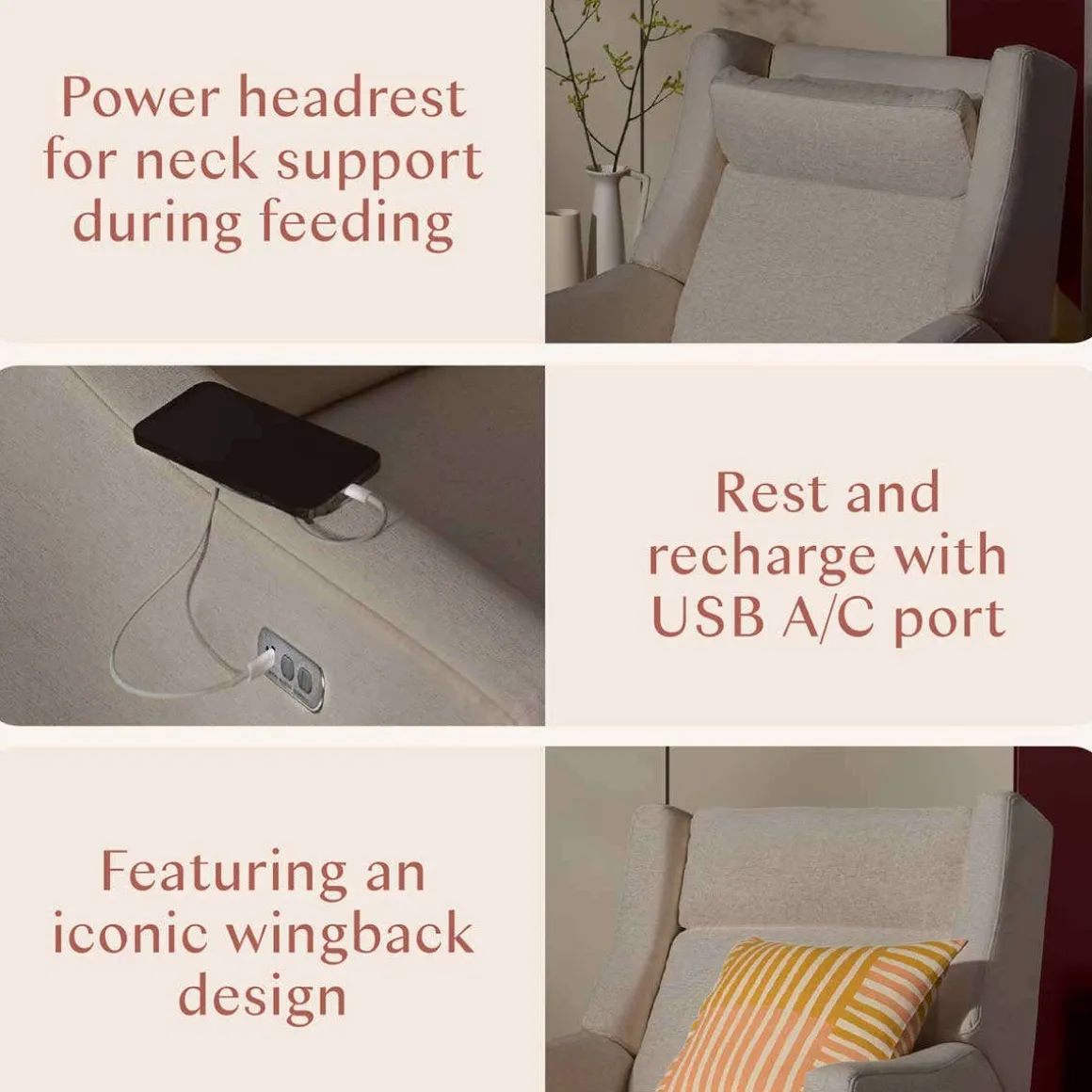 Kiwi Plus Power Glider Recliner with Power Headrest (Eco-Performance)