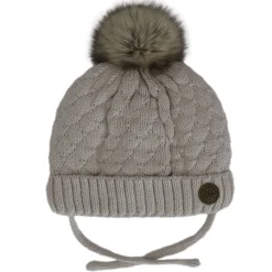 Knit Pom Pom Hat