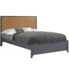 Kyoto Double Bed with Upholstered Panel