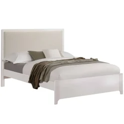 Kyoto Double Bed with Upholstered Panel