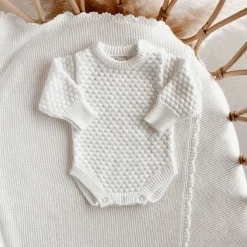 Lamb Long Sleeve Knit Romper