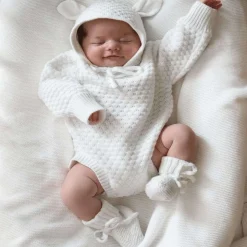 Lamb Long Sleeve Knit Romper