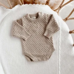 Lamb Long Sleeve Knit Romper