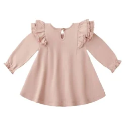 Long Sleeve Flutter Dress