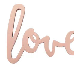 Loved Metallic Wall Decor