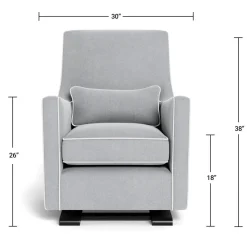 Luca Glider - Wool Fabric with Espresso Base