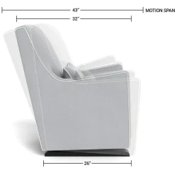 Luca Glider - Wool Fabric with Espresso Base