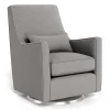 Luca Glider - Wool Fabric with Swivel Base