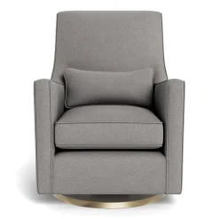 Luca Glider - Wool Fabric with Swivel Base