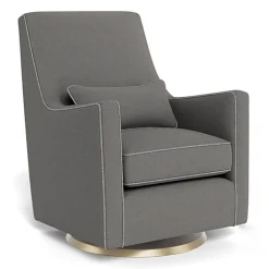 Luca Glider - Wool Fabric with Swivel Base