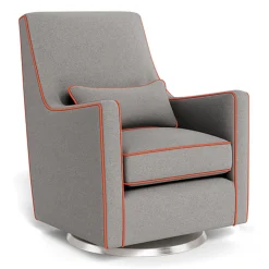 Luca Glider - Wool Fabric with Swivel Base