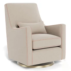 Luca Glider - Wool Fabric with Swivel Base