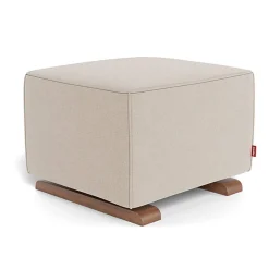 Luca Ottoman - Wool Fabric with Walnut Base