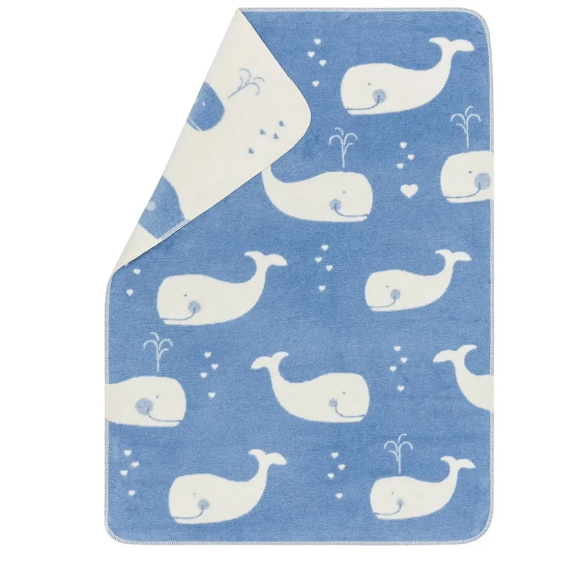 Maja Blanket - Whales All Over (75x100cm)