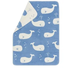 Maja Blanket - Whales All Over (75x100cm)