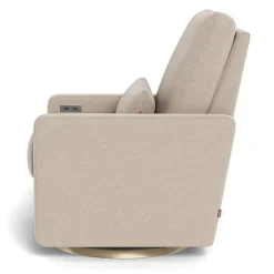 Matera Glider Motorized Swivel Recliner - Wool Fabric