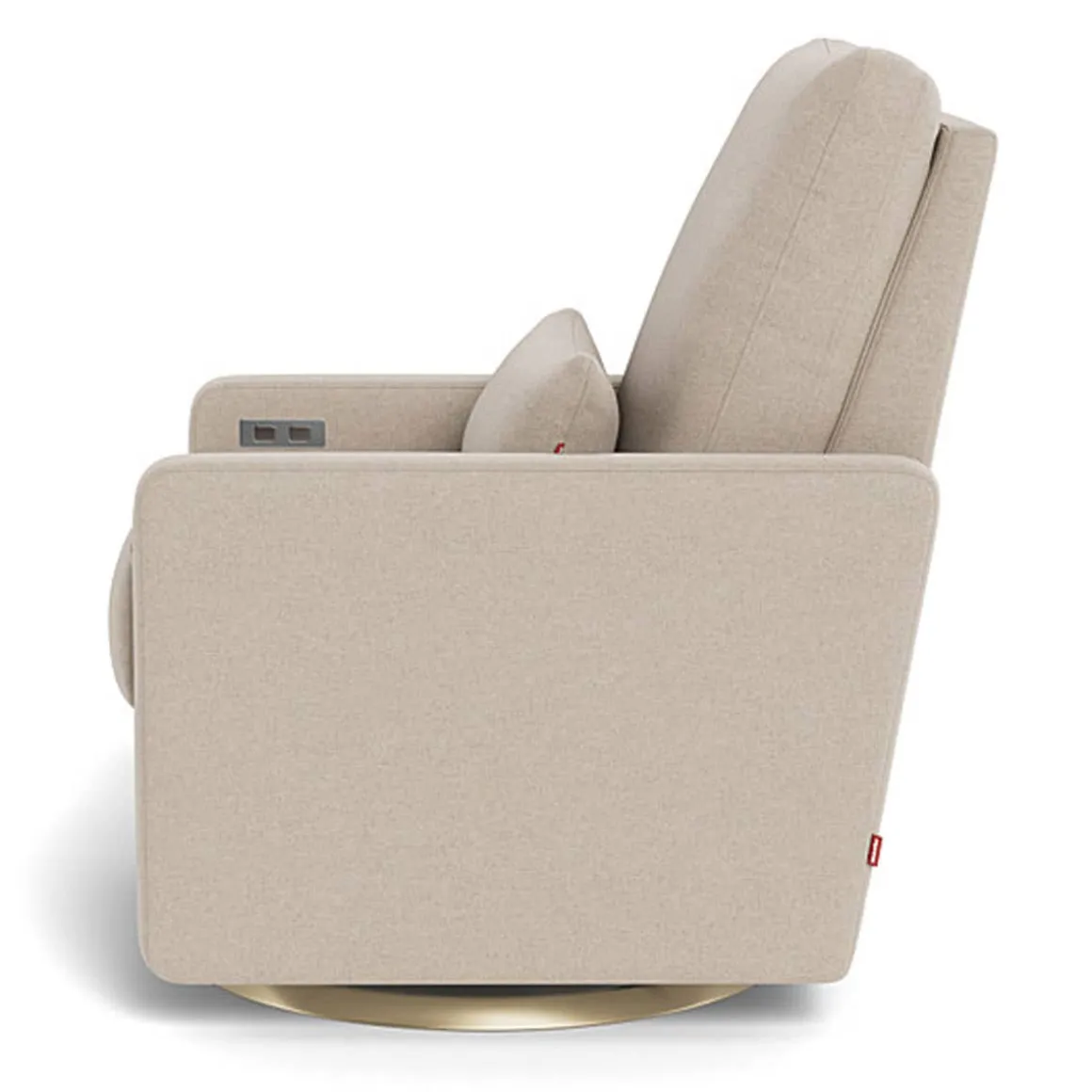 Matera Glider Motorized Swivel Recliner - Wool Fabric