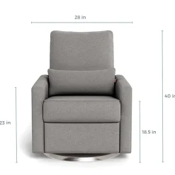 Matera Glider Swivel Recliner with Stainless Steel Base