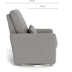 Matera Glider Swivel Recliner with Stainless Steel Base