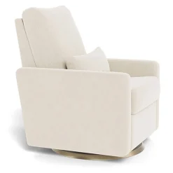 Matera Glider Swivel Recliner with Gold Base