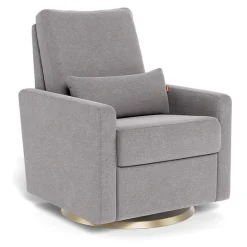 Matera Glider Swivel Recliner with Gold Base