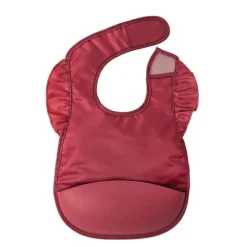 Mess-Proof Silicone Ruffle Pocket Bib