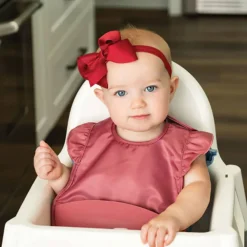 Mess-Proof Silicone Ruffle Pocket Bib