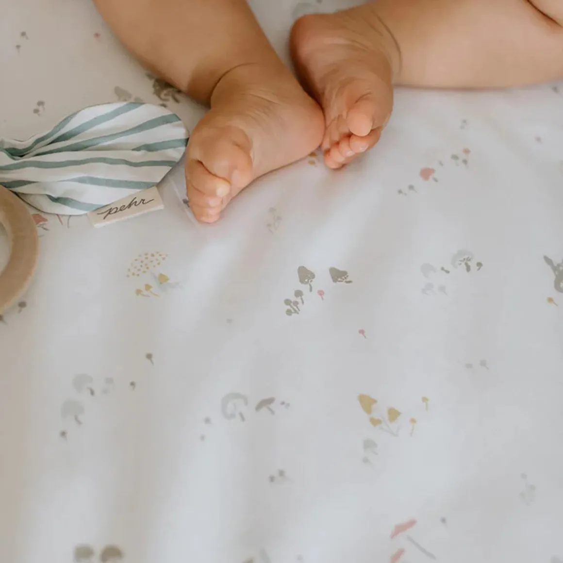 Mini Mushroom Crib Sheet