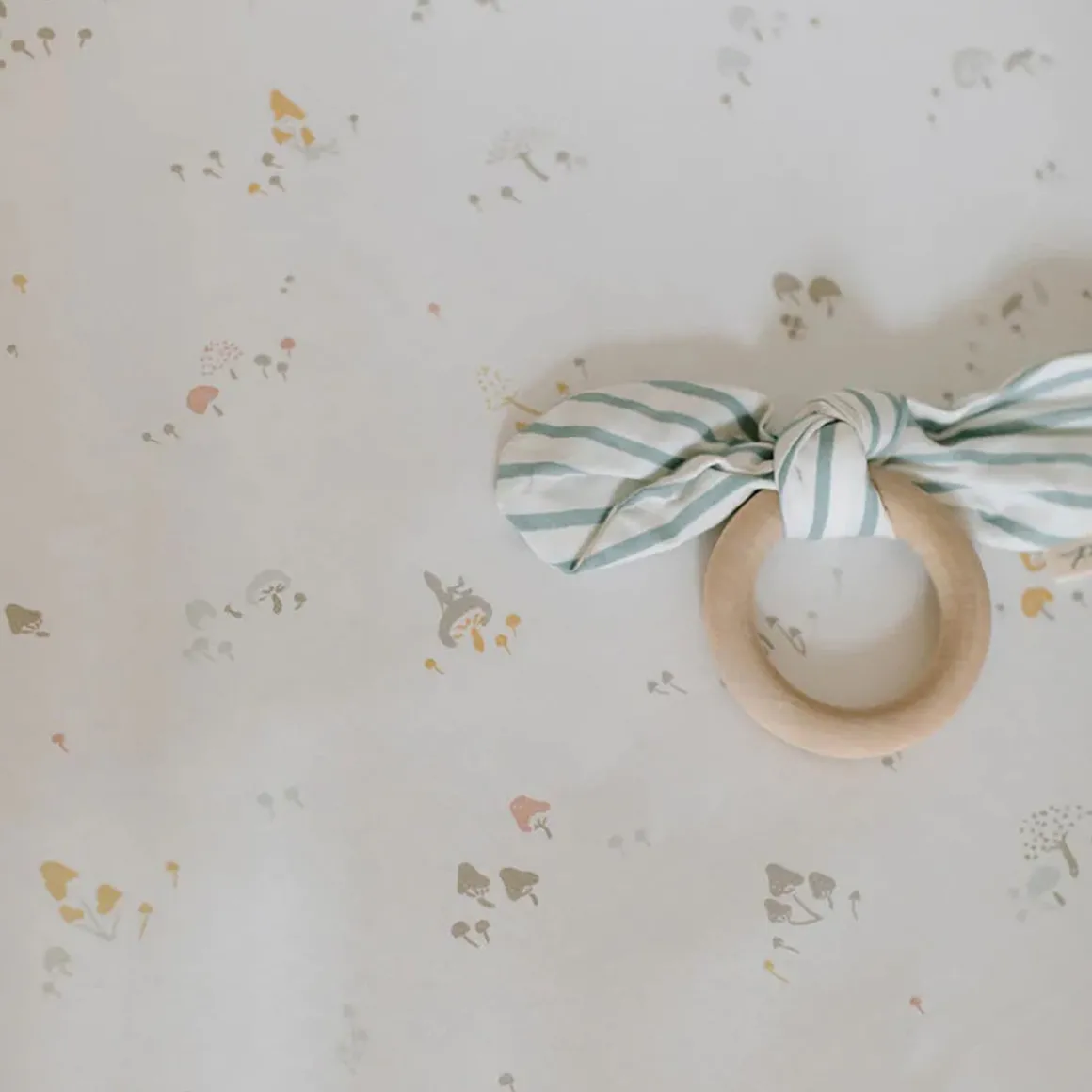 Mini Mushroom Crib Sheet