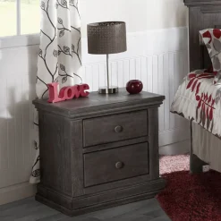 Modena Night Stand - Distressed Granite