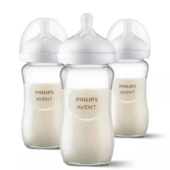 Natural Glass Bottle (8 oz, 3 Pack)