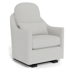 Nessa Glider - Fabric with Espresso Base