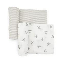 Organic Cotton Muslin Swaddle (2 Pack)