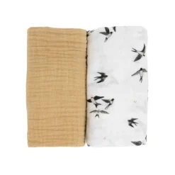 Organic Cotton Muslin Swaddle (2 Pack)