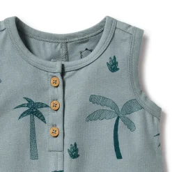 Organic Henley Growsuit