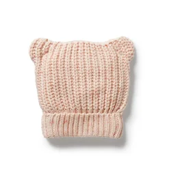 Organic Knitted Bear Hat