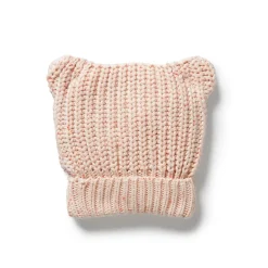 Organic Knitted Bear Hat