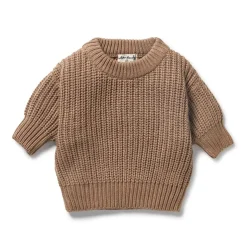 Organic Knitted Bear Jumper
