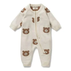 Organic Knitted Jacquard Growsuit