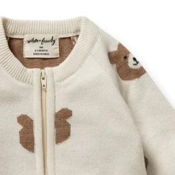 Organic Knitted Jacquard Growsuit