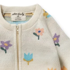 Organic Knitted Jacquard Growsuit