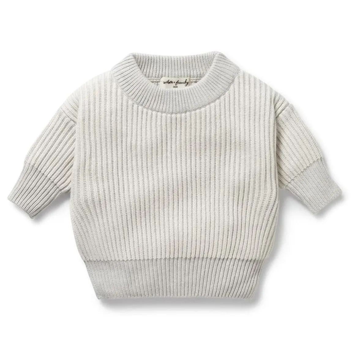 Organic Knitted Ribbed Jumper