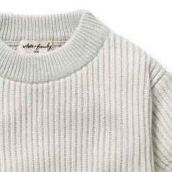 Organic Knitted Ribbed Jumper