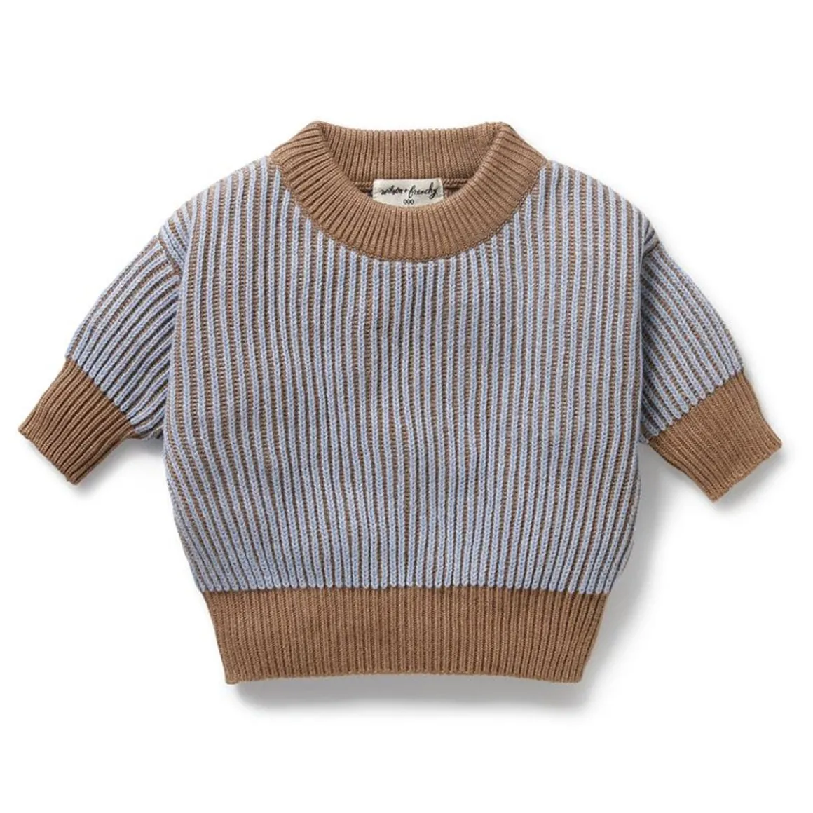 Organic Knitted Ribbed Jumper